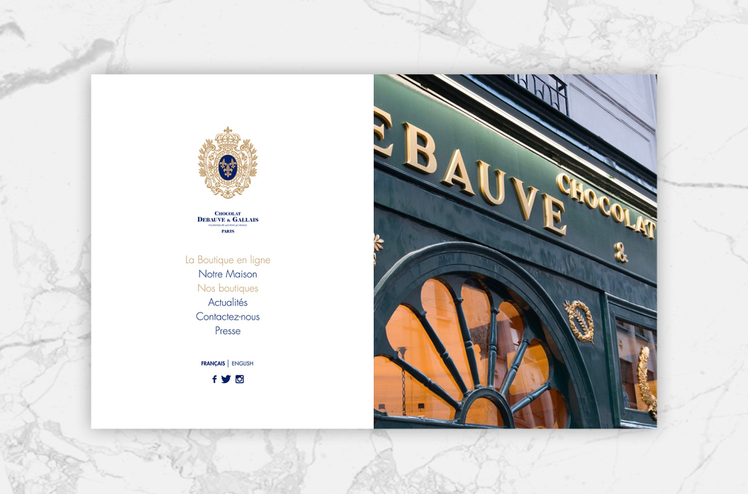 Nouveau site Internet pour Debauve &&nbsp;Gallais