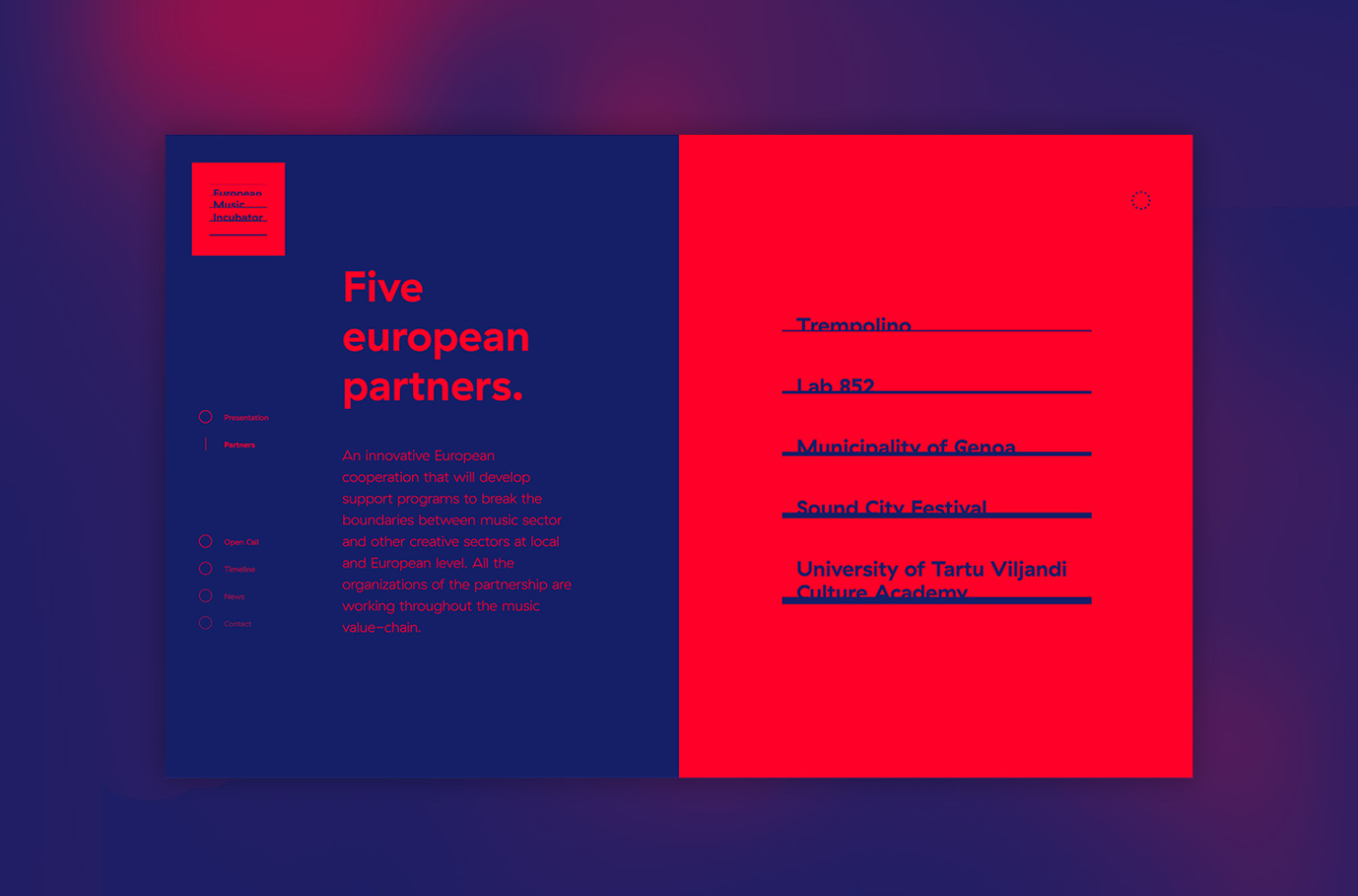 Nouveau site Internet pour European Music Incubator