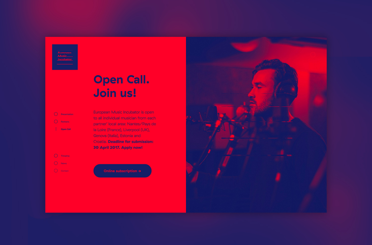 Nouveau site Internet pour European Music Incubator