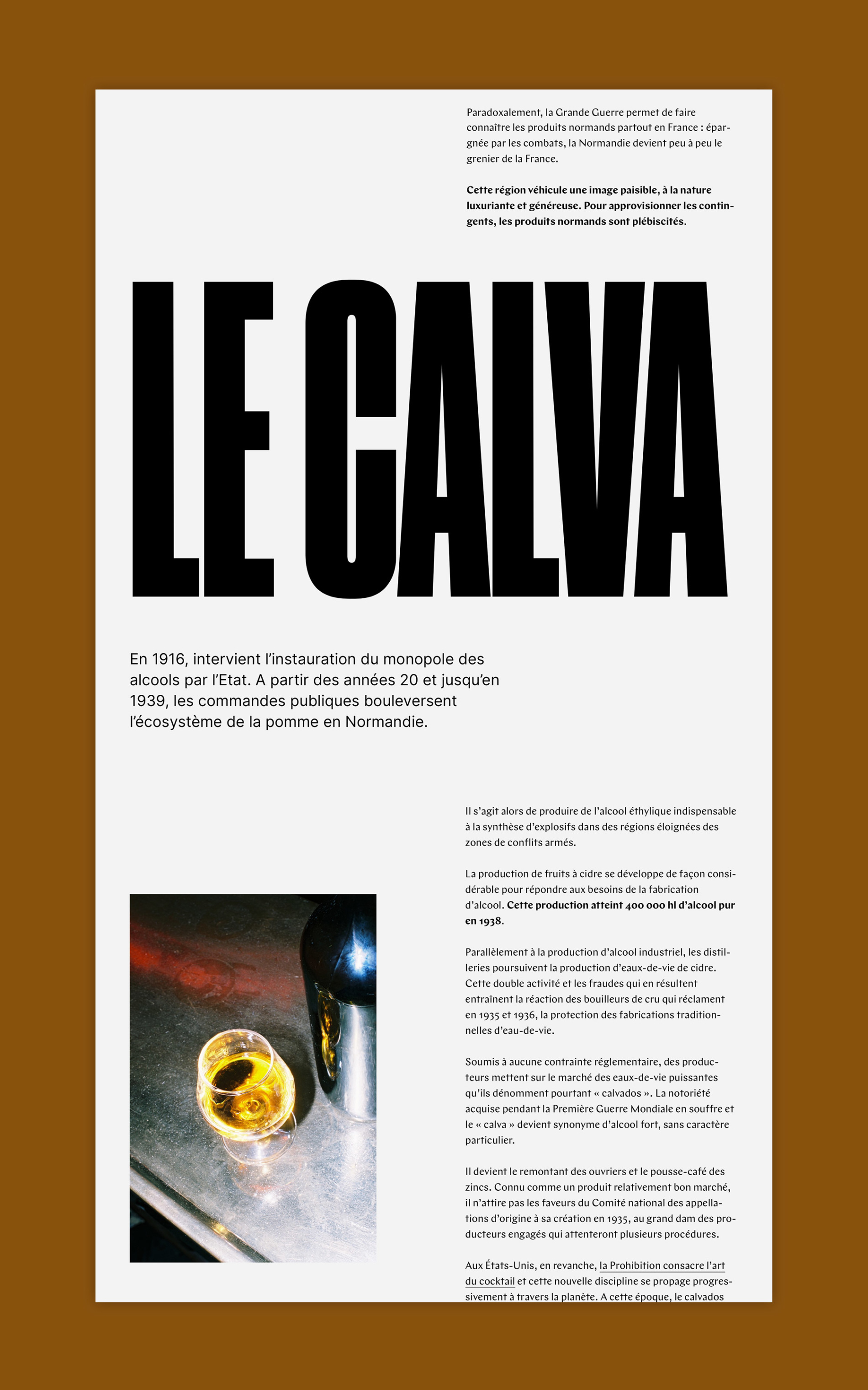 L'élaboration du calvados