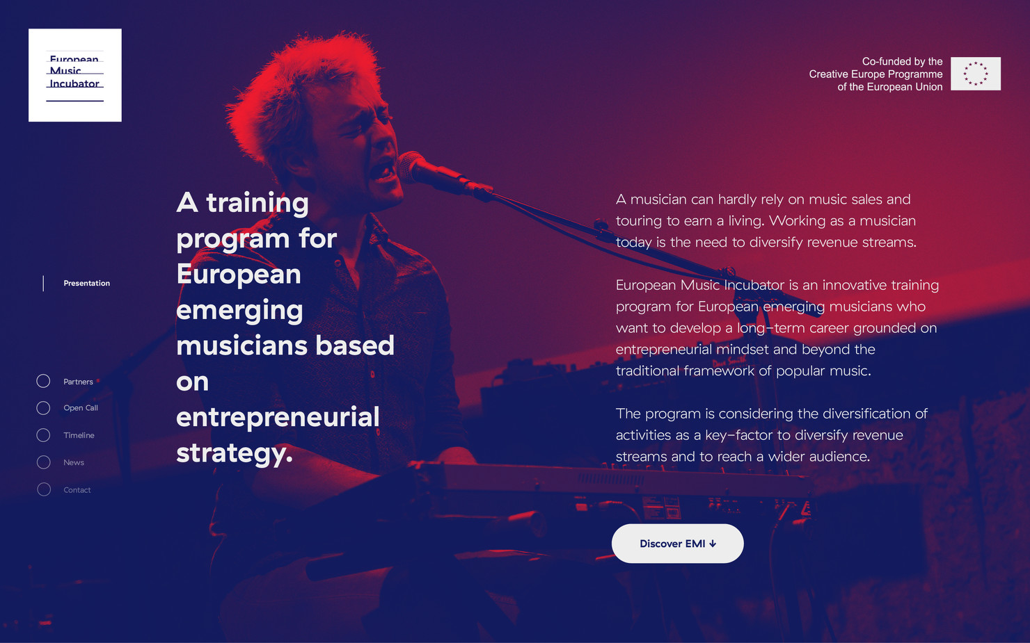 Illustration du projet EMI pour le client European Music Incubator