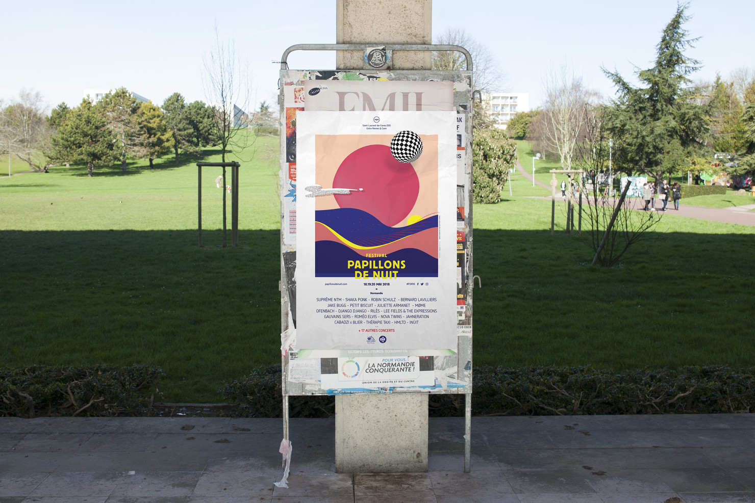 Illustration du projet P2N 18 pour le client Festival Papillons de Nuit