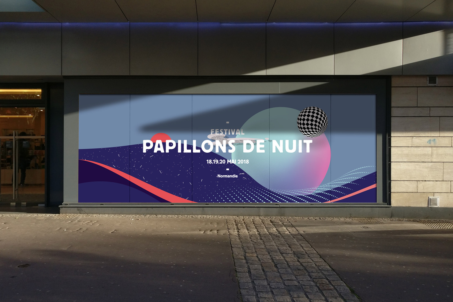 Illustration du projet P2N 18 pour le client Festival Papillons de Nuit