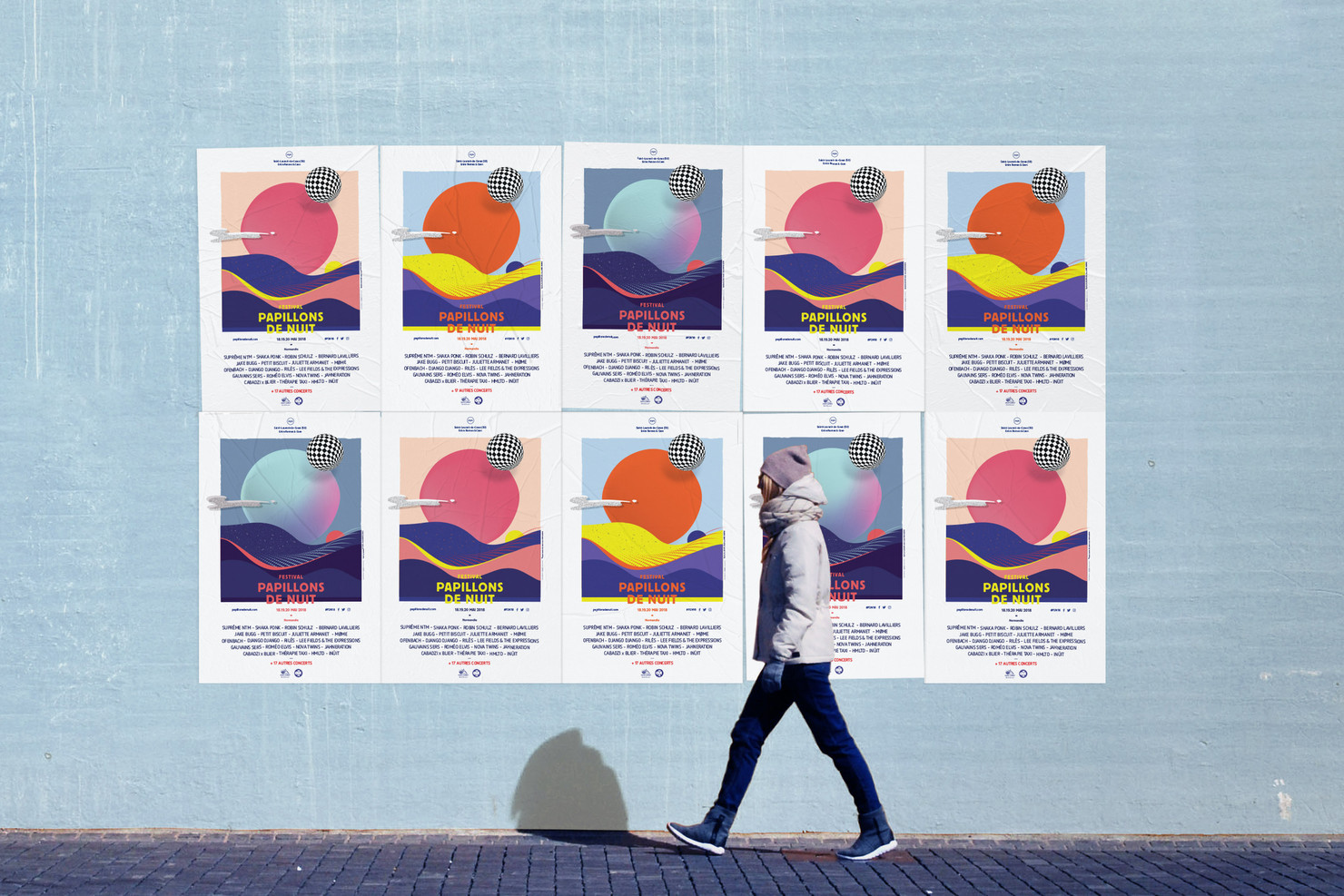 Illustration du projet P2N 18 pour le client Festival Papillons de Nuit