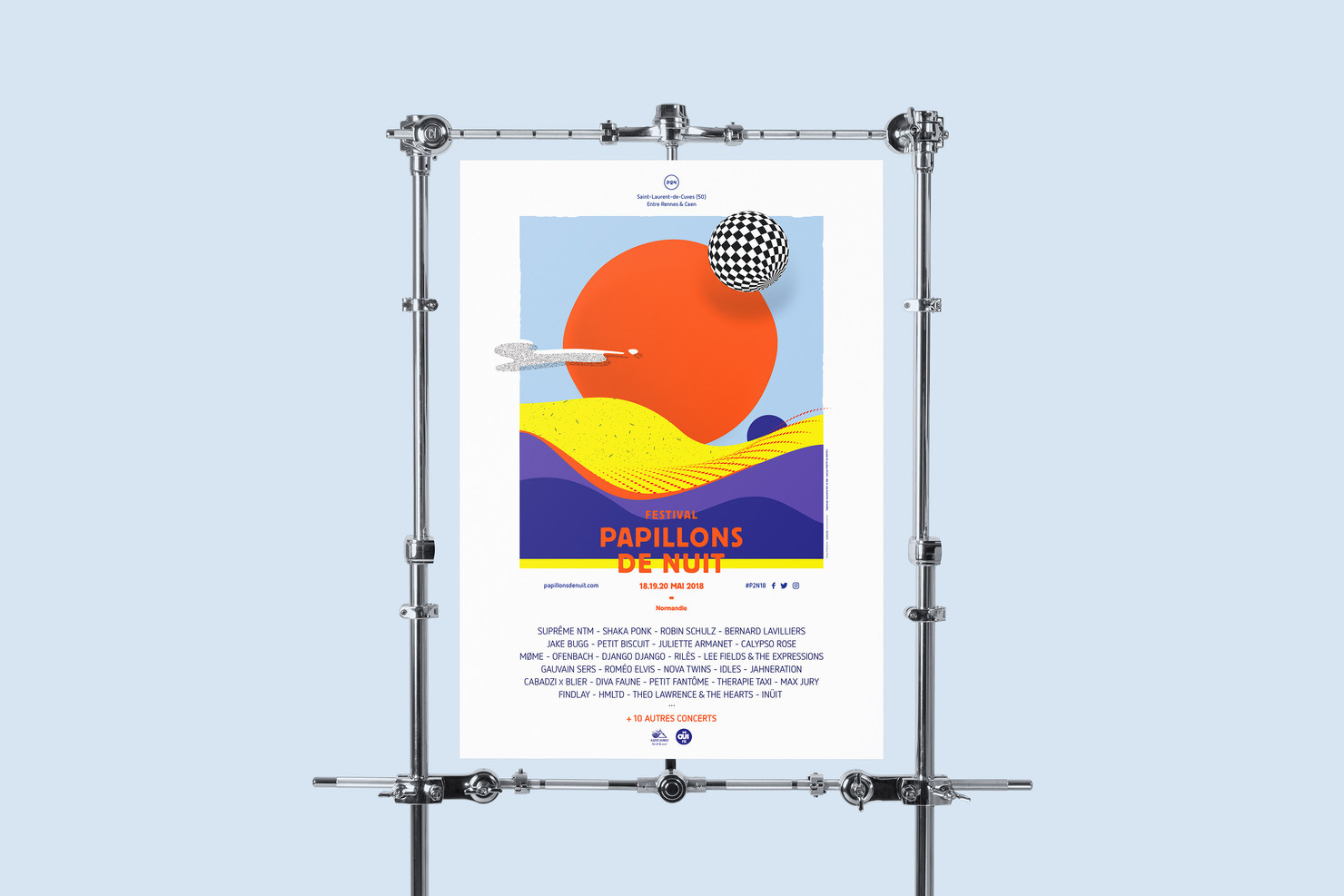 Illustration du projet P2N 18 pour le client Festival Papillons de Nuit