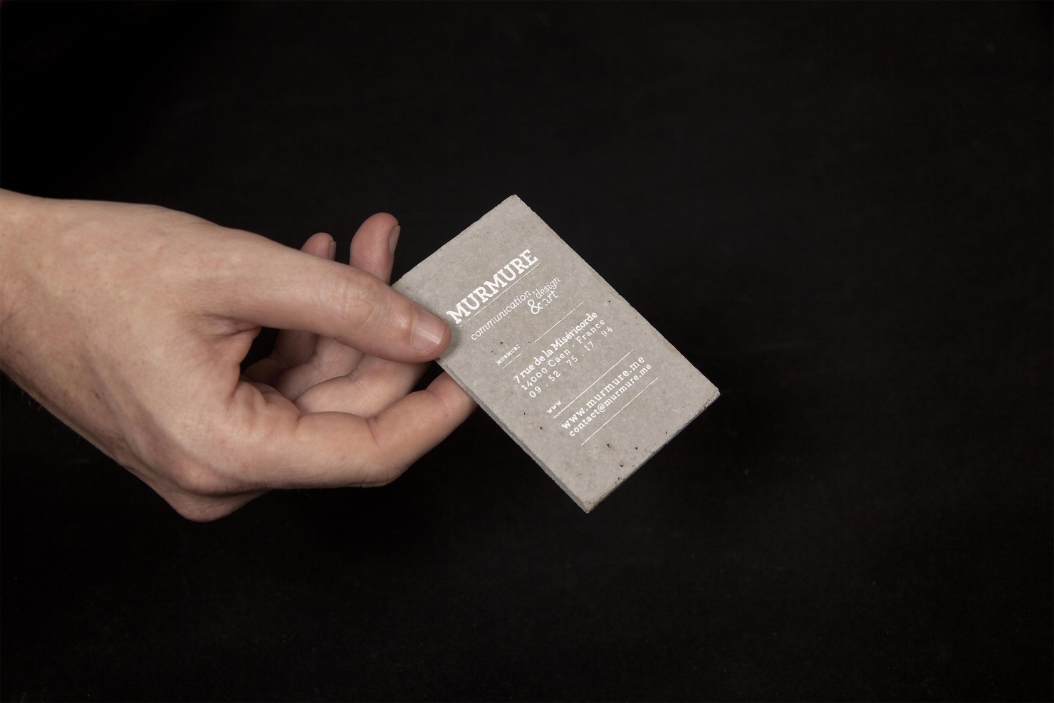 Illustration du projet Concrete Business Card pour le client Murmure