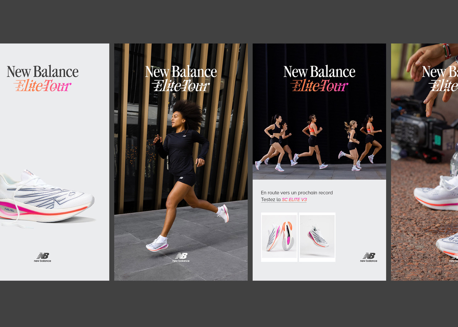 Illustration du projet New Balance Elite Tour pour le client Running Heroes & New Balance
