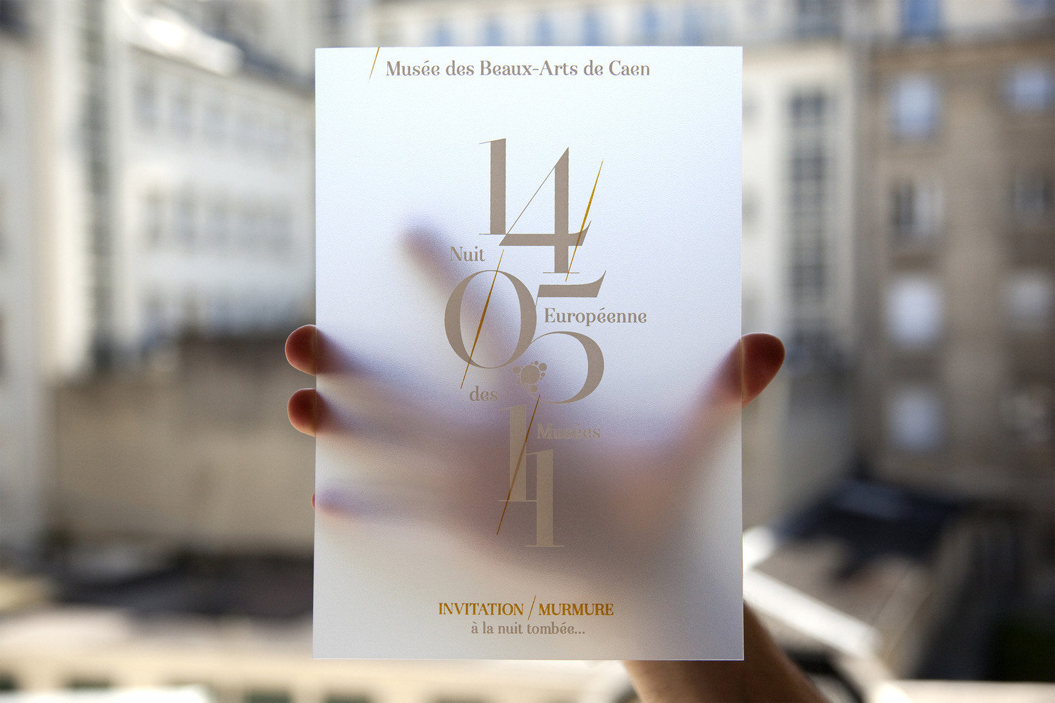 Illustration du projet Nuit Européenne des Musées 2011 pour le client Musée des Beaux-Arts de Caen
