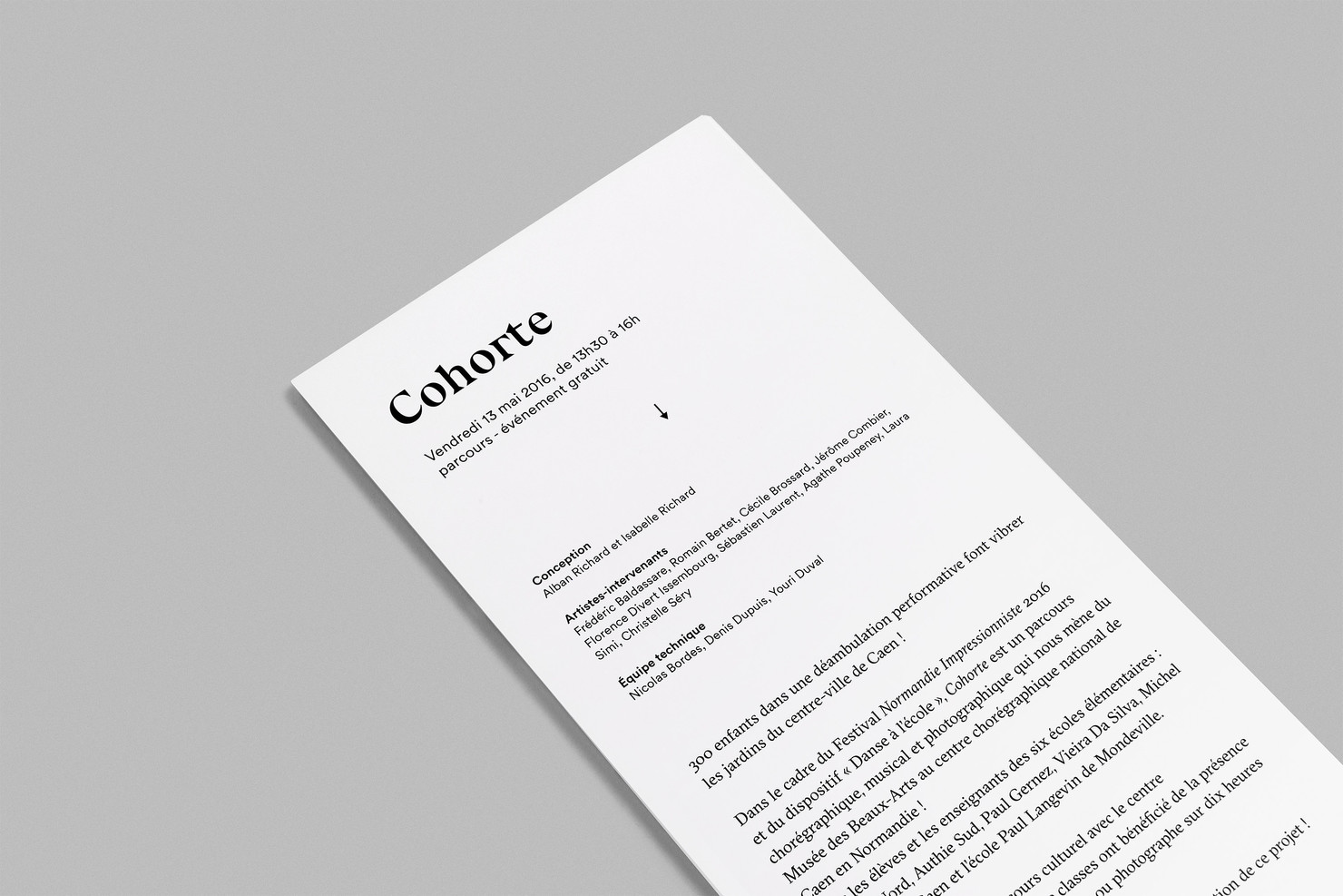 Illustration du projet CCN s15-16 pour le client Centre chorégraphique national de Caen en Normandie