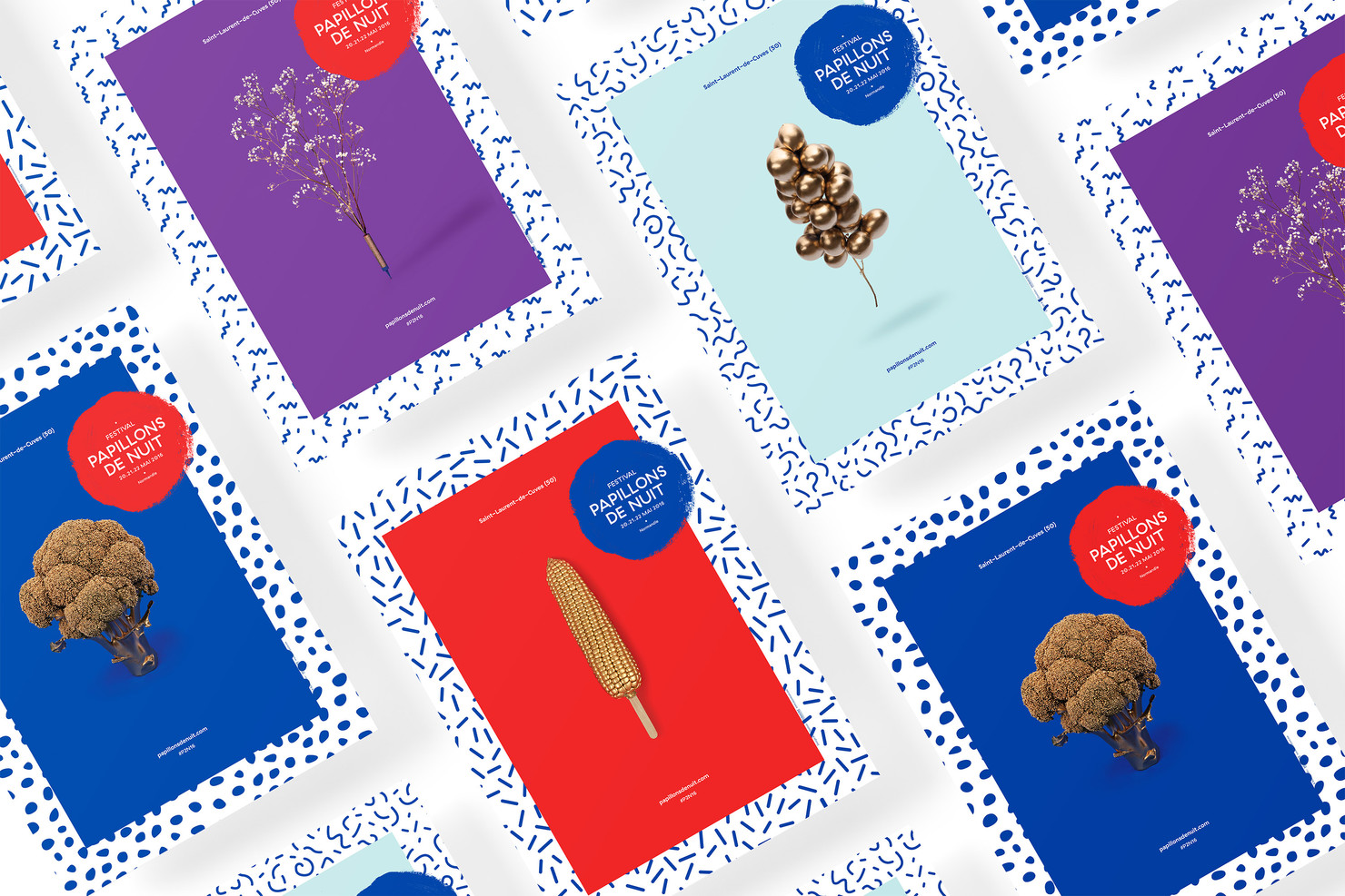 Illustration du projet P2N 16 pour le client Festival Papillons de Nuit