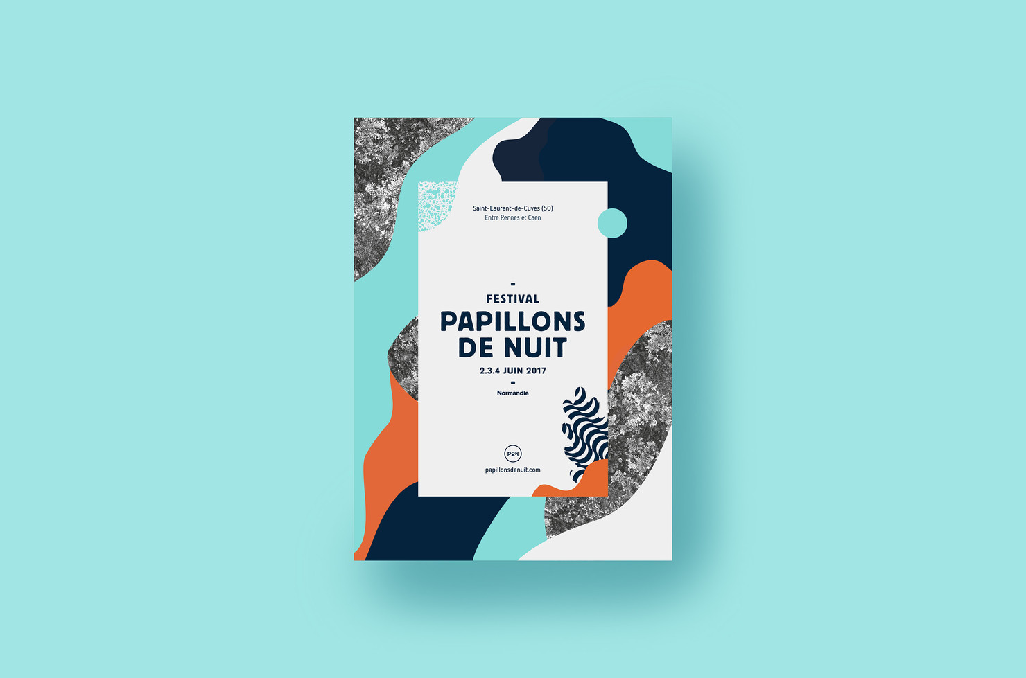 Illustration du projet P2N 17 pour le client Festival Papillons de Nuit