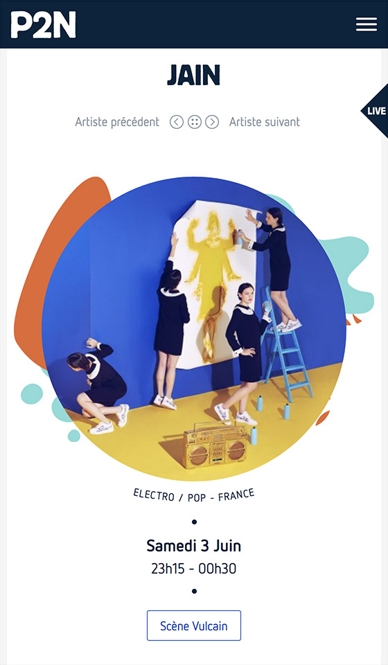 Illustration du projet P2N 17 pour le client Festival Papillons de Nuit