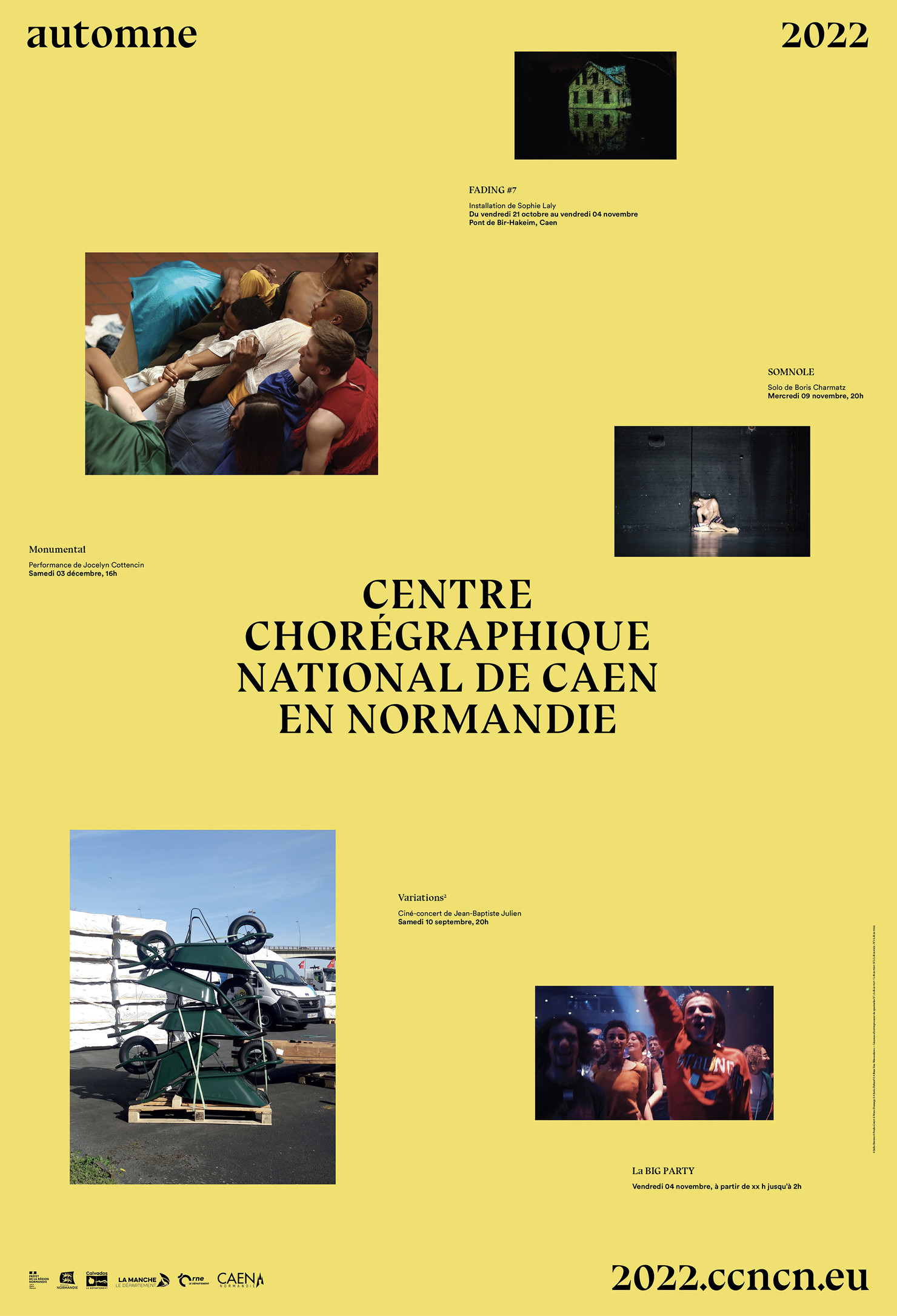 Illustration du projet CCN s22 pour le client Centre chorégraphique national de Caen en Normandie
