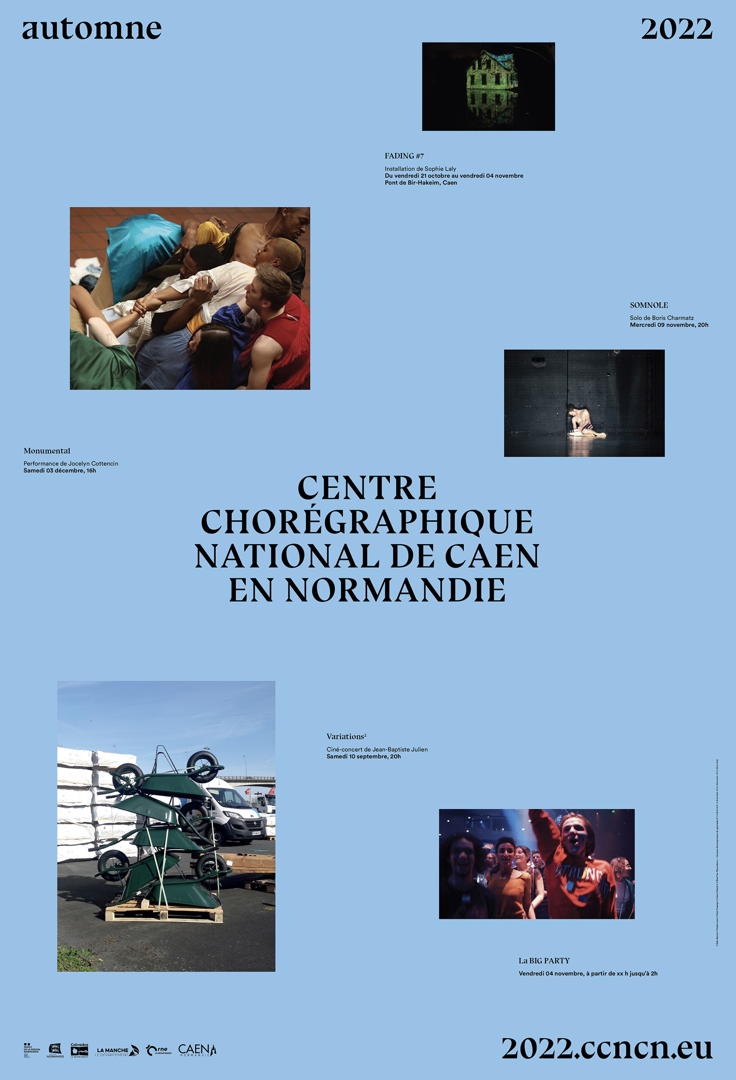 Illustration du projet CCN s22 pour le client Centre chorégraphique national de Caen en Normandie