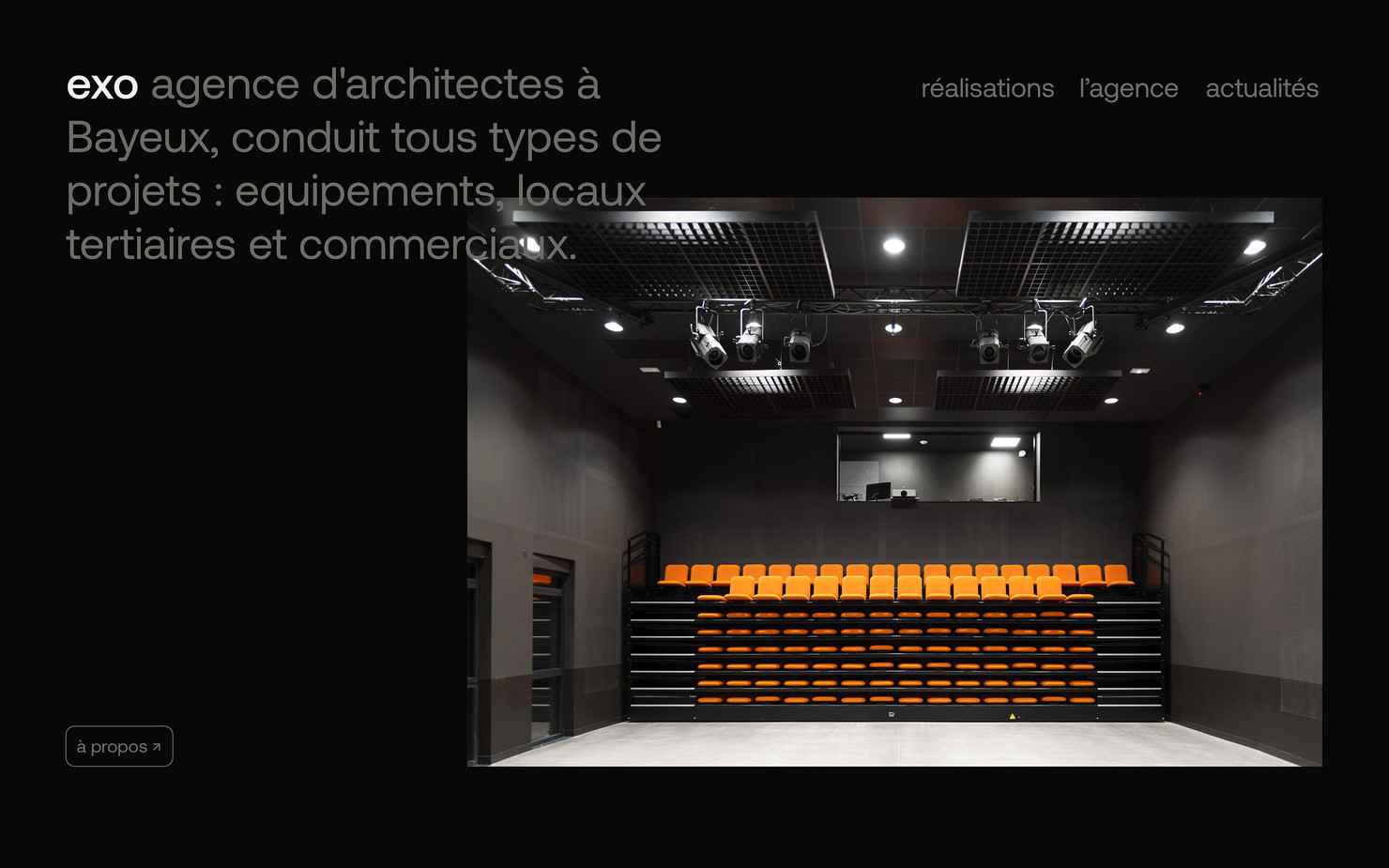 Illustration du projet EXO Website pour le client EXO Architectes
