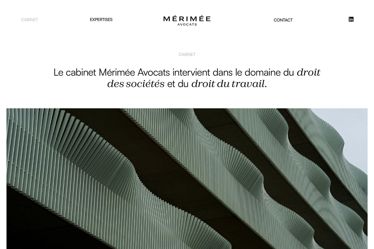 Illustration du projet Mérimée Avocats pour le client Mérimée Avocats