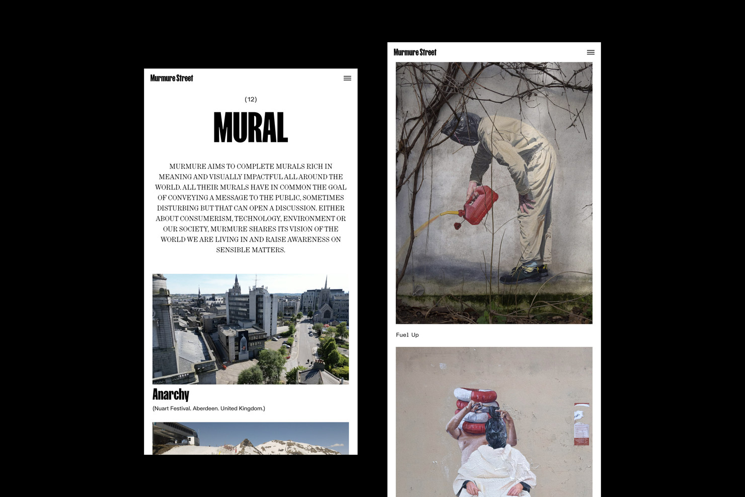 Illustration du projet Murmure Street Website v2 pour le client Murmure Street