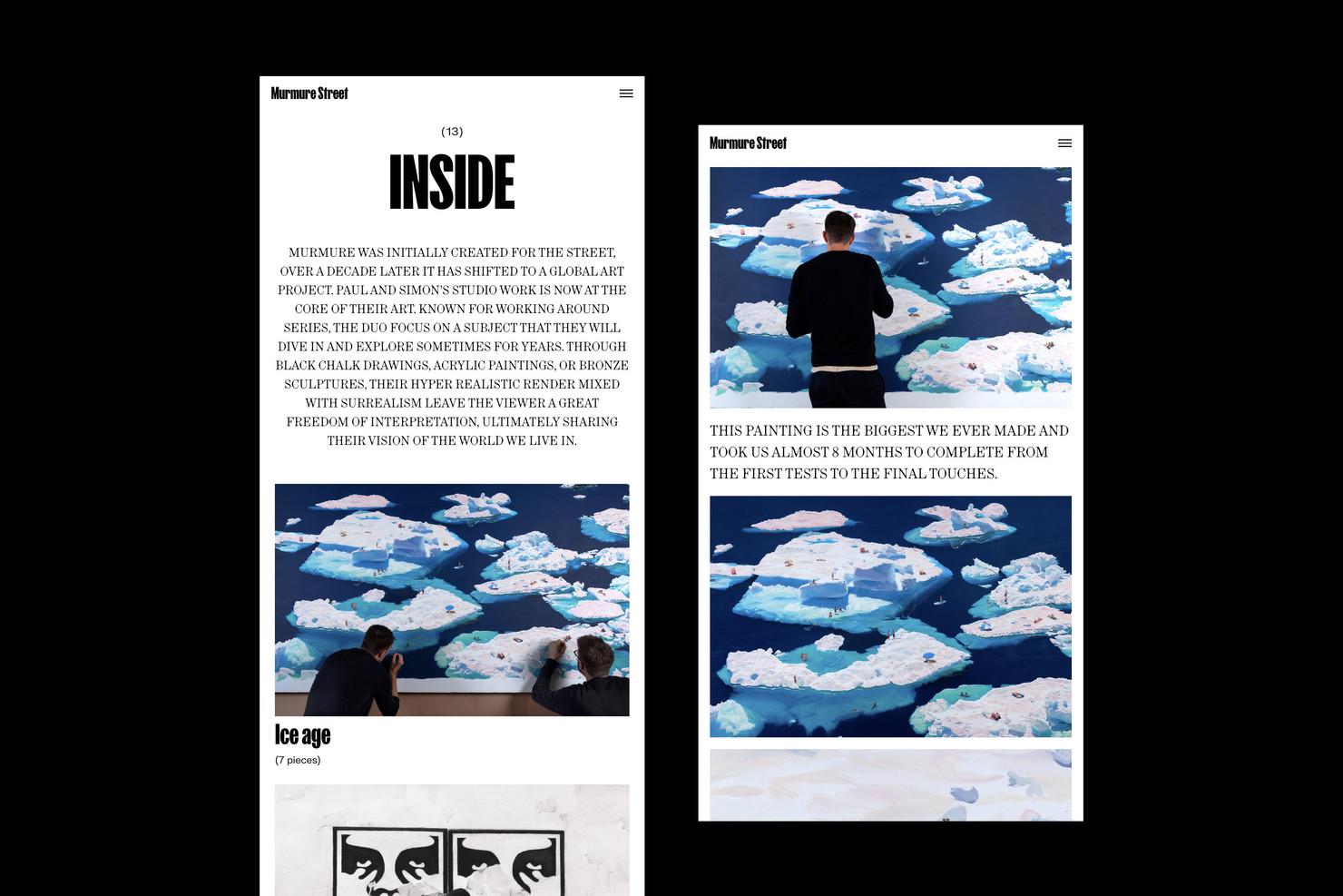 Illustration du projet Murmure Street Website v2 pour le client Murmure Street