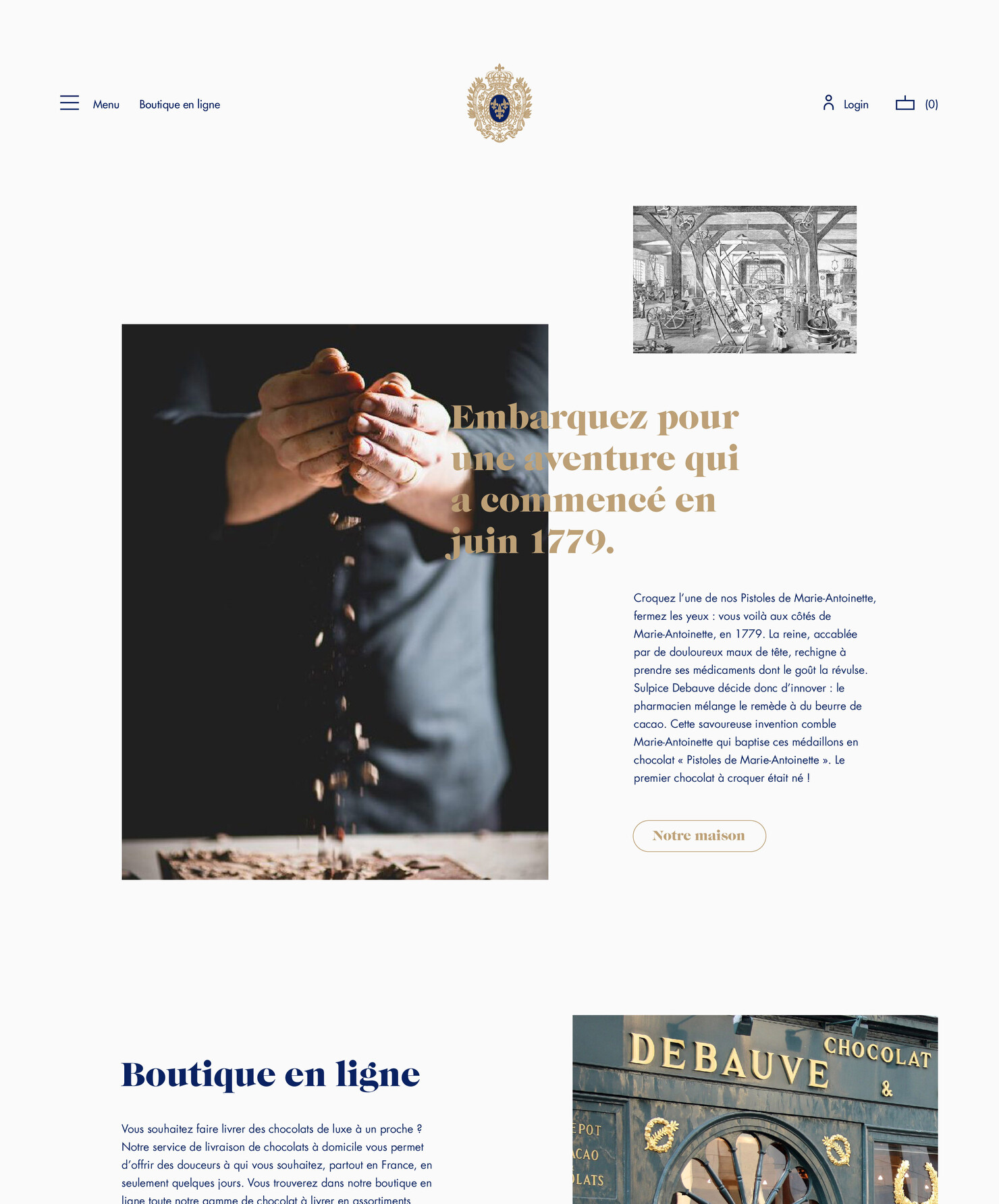 Illustration du projet Debauve & Gallais pour le client Debauve & Gallais