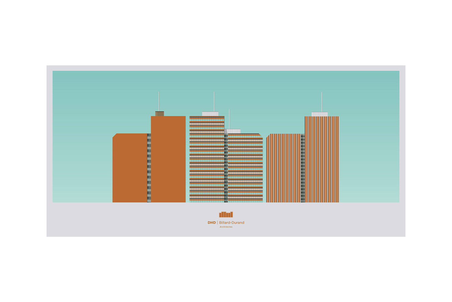 Illustration du projet Carte de vœux DHD 2014 pour le client DHD Architectes