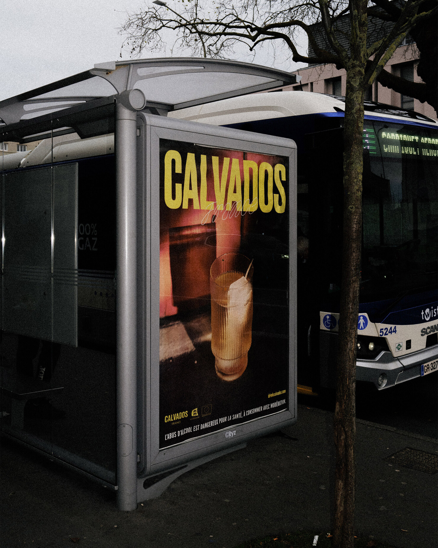 Illustration du projet Calvados Campagne 2024 pour le client Inter­pro­fes­sion des Appel­la­tions Cidricoles