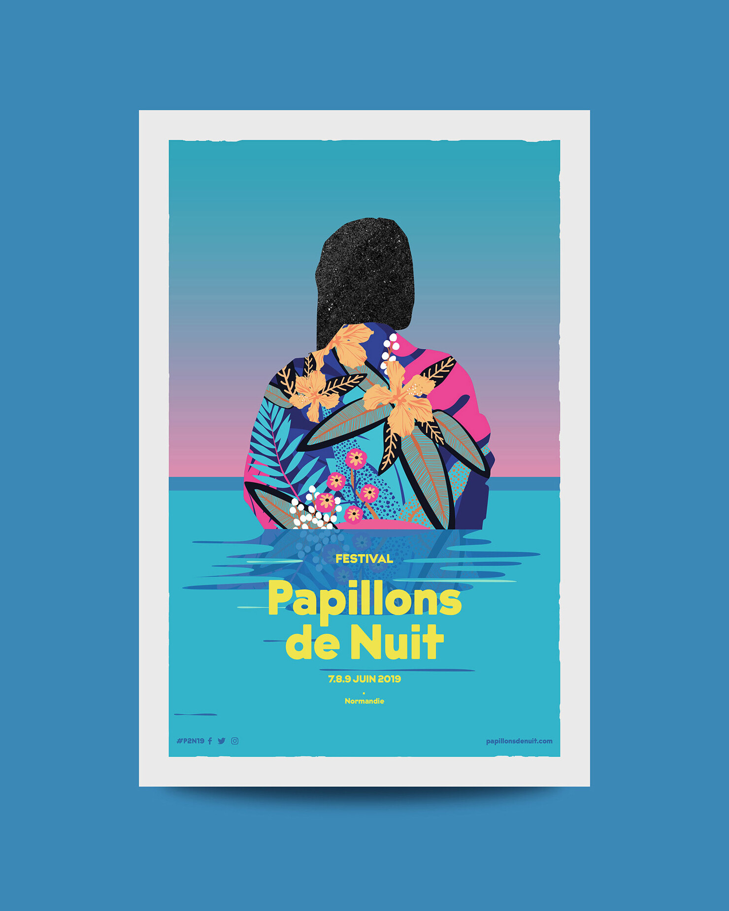 Illustration du projet P2N 19 pour le client Festival Papillons de Nuit