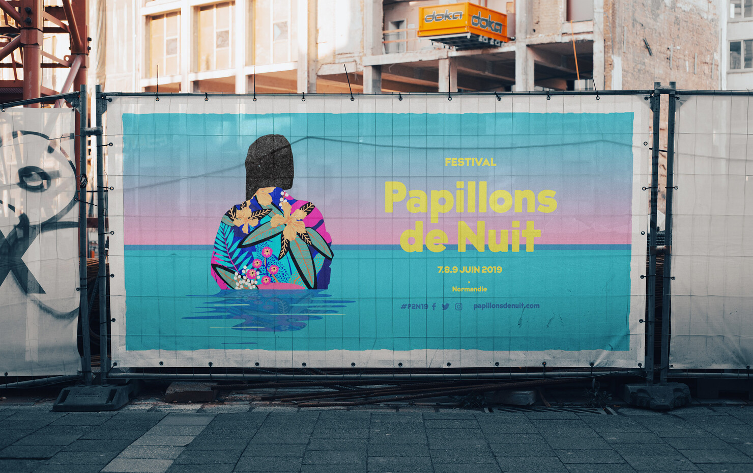 Illustration du projet P2N 19 pour le client Festival Papillons de Nuit