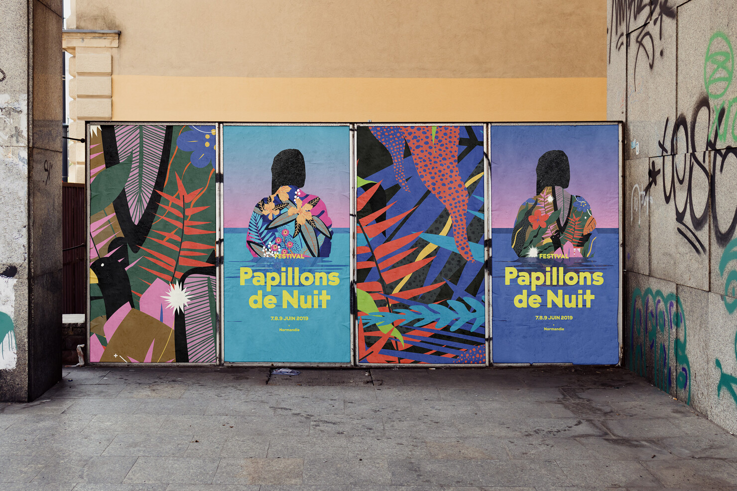 Illustration du projet P2N 19 pour le client Festival Papillons de Nuit