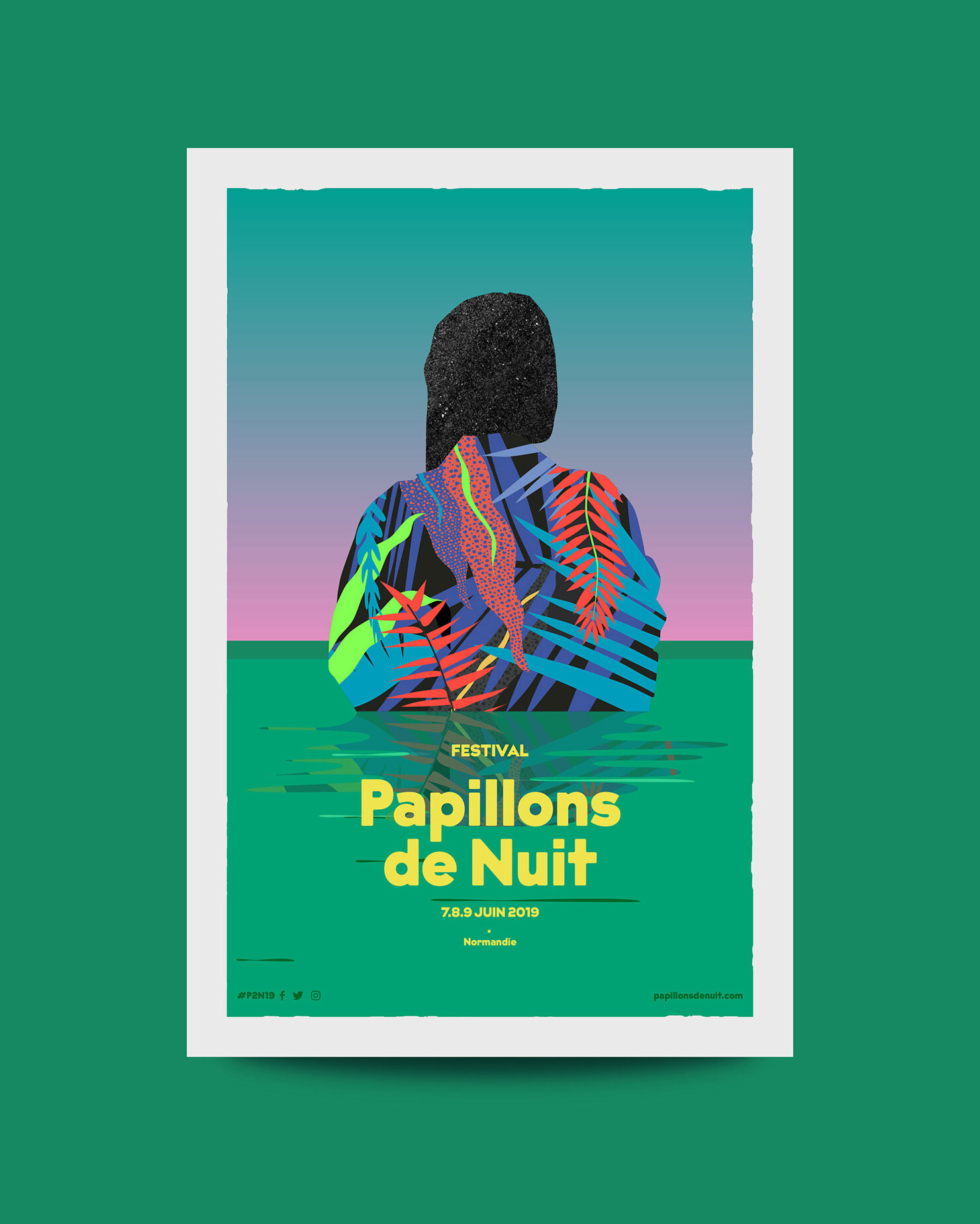 Illustration du projet P2N 19 pour le client Festival Papillons de Nuit