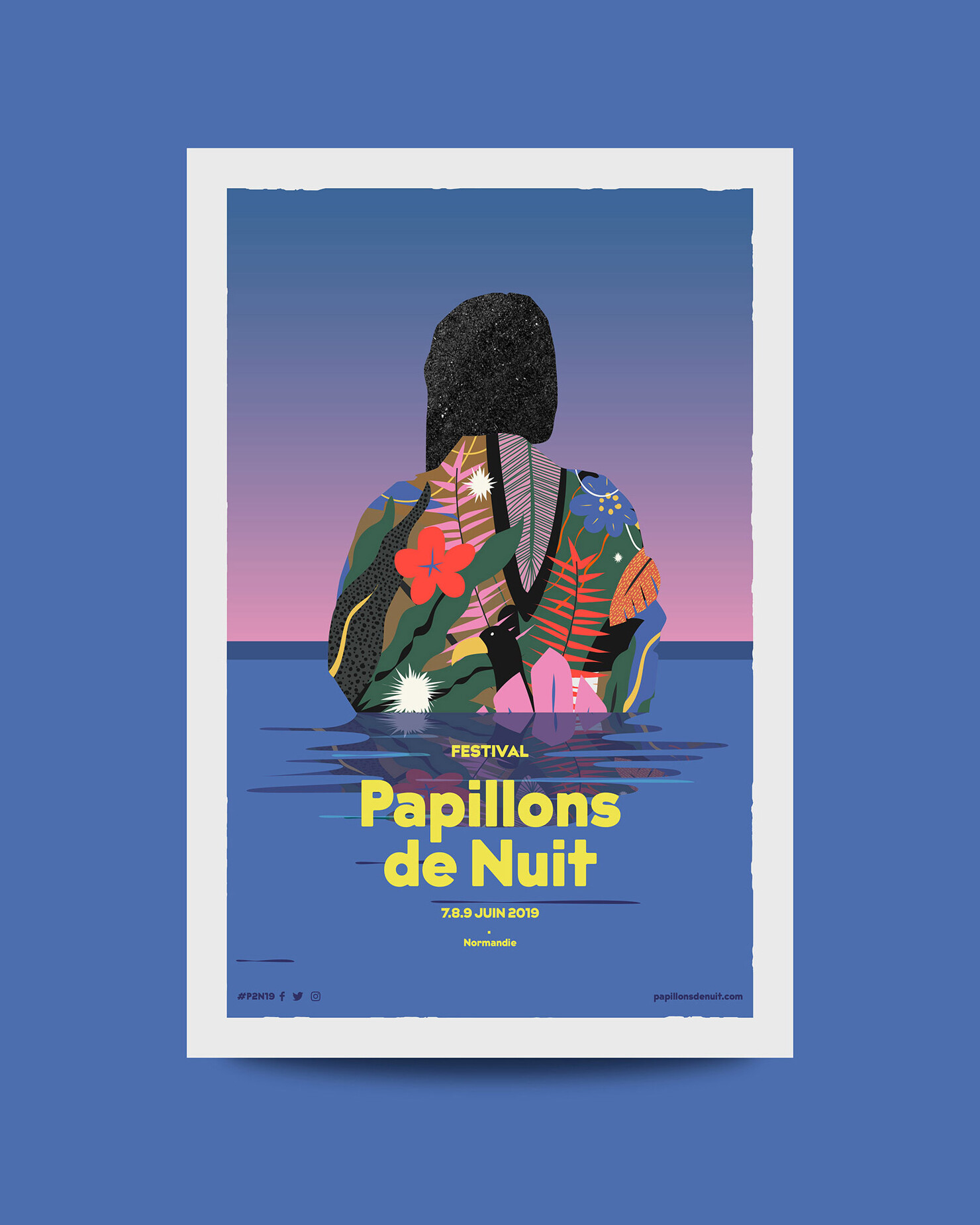 Illustration du projet P2N 19 pour le client Festival Papillons de Nuit