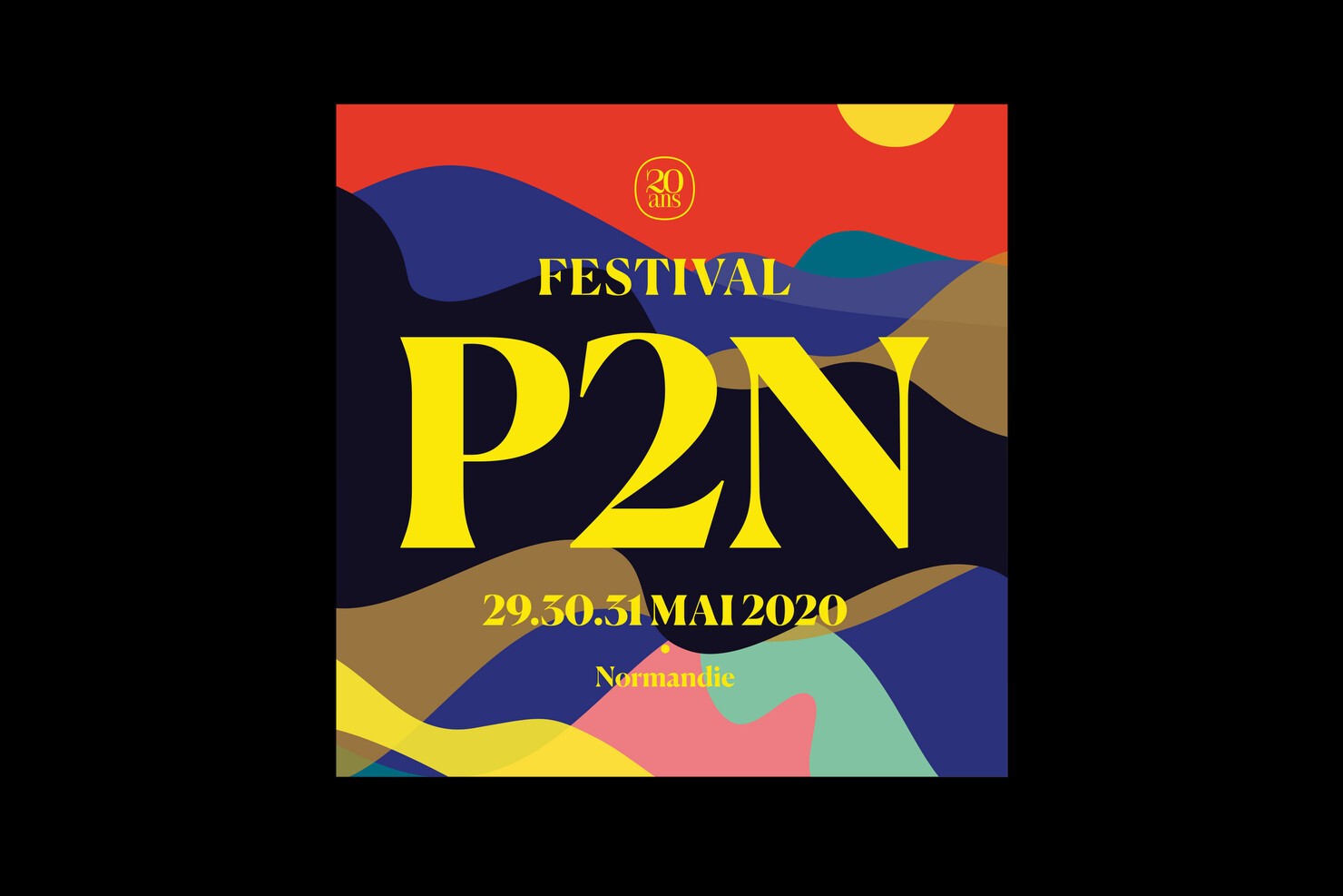 Illustration du projet P2N 20 pour le client Festival Papillons de Nuit