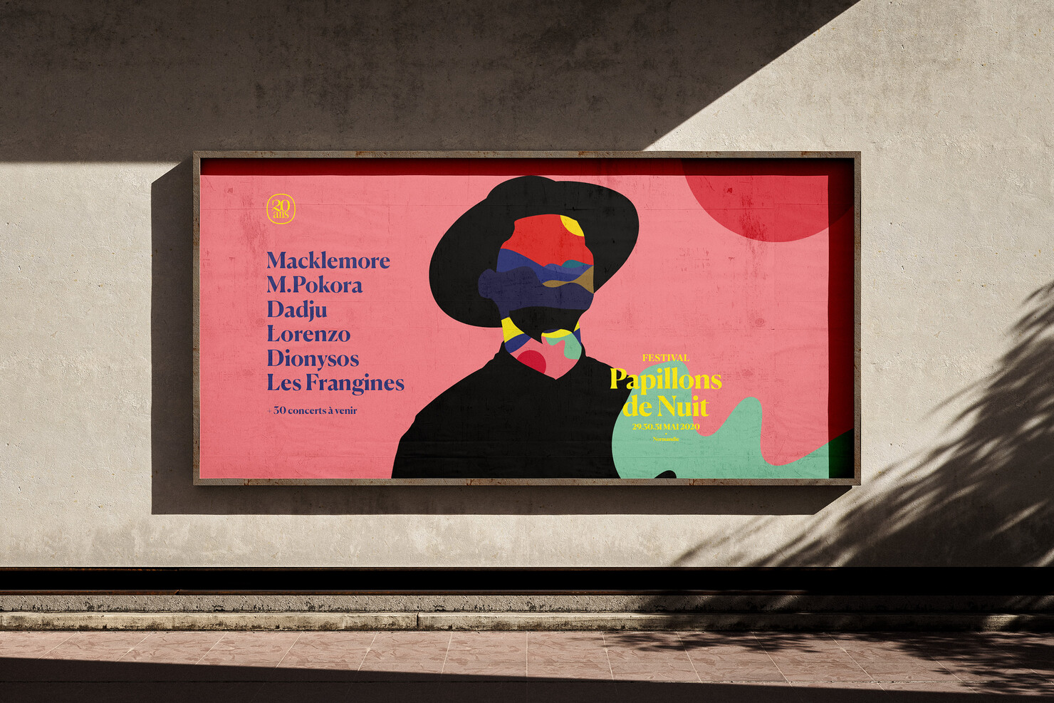 Illustration du projet P2N 20 pour le client Festival Papillons de Nuit