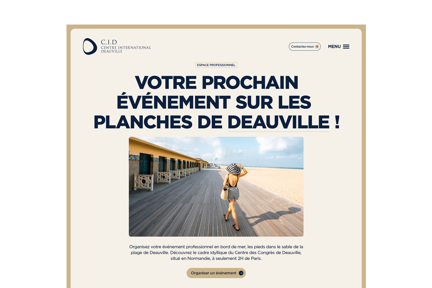 Illustration du projet CID Website pour le client CID Palais des congrès de Deauville