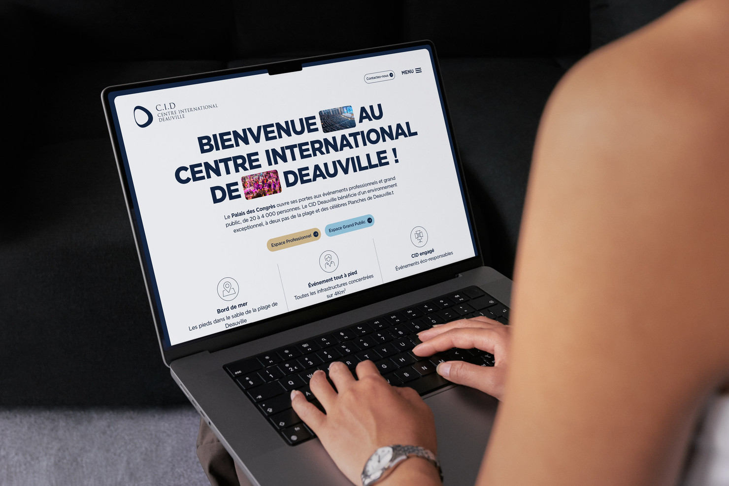 Illustration du projet CID Website pour le client CID Palais des congrès de Deauville