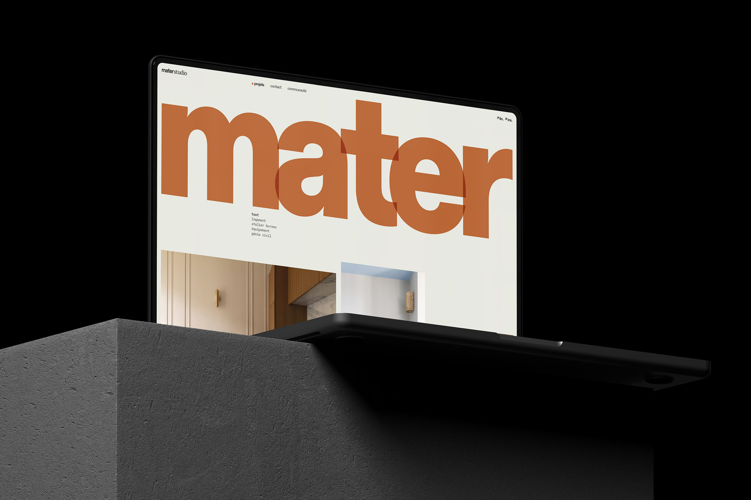 Illustration du projet Mater Website pour le client Mater Studio