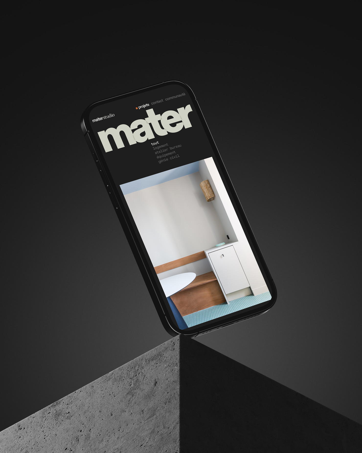 Illustration du projet Mater Website pour le client Mater Studio