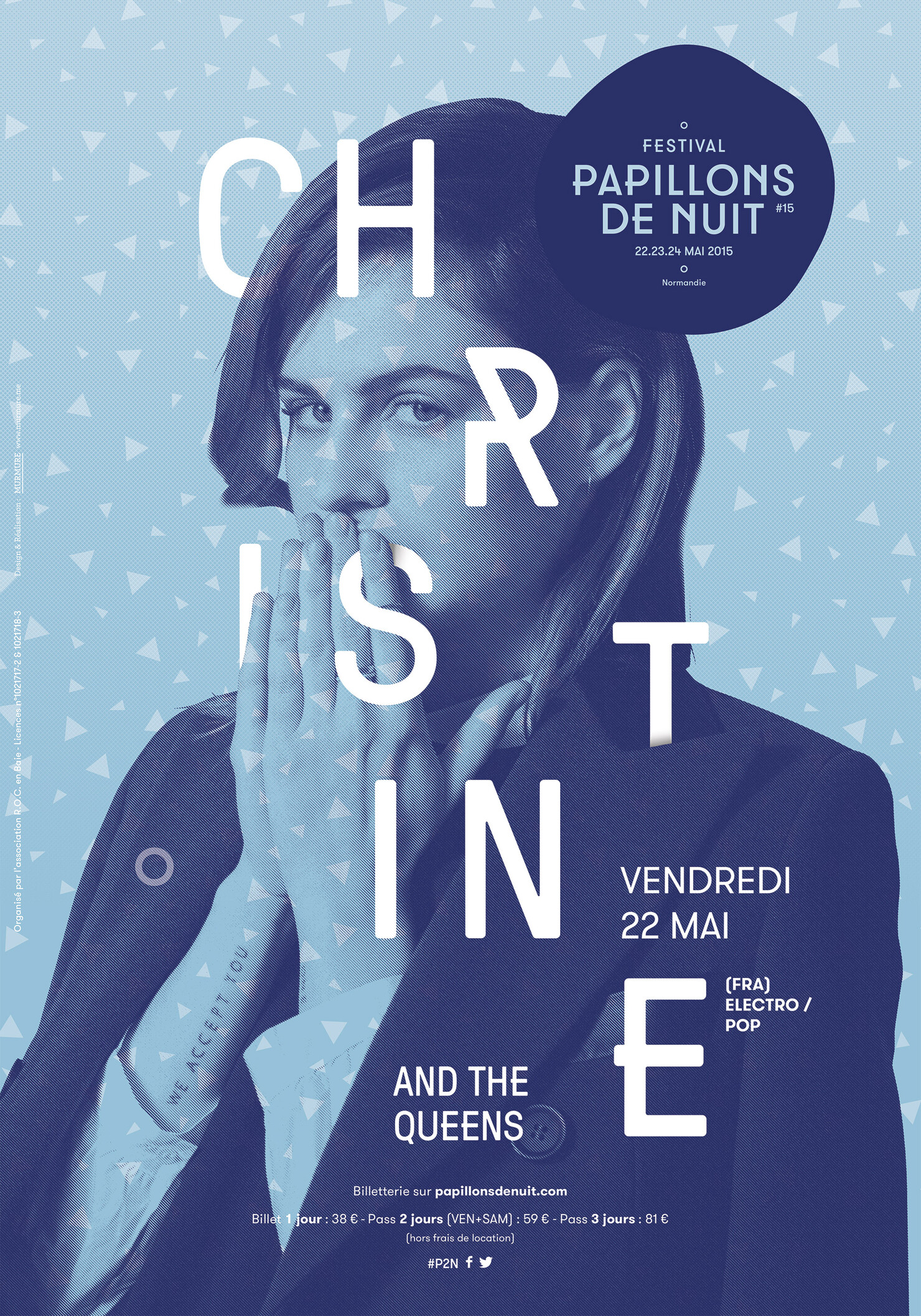 Illustration du projet P2N 15 pour le client Festival Papillons de Nuit