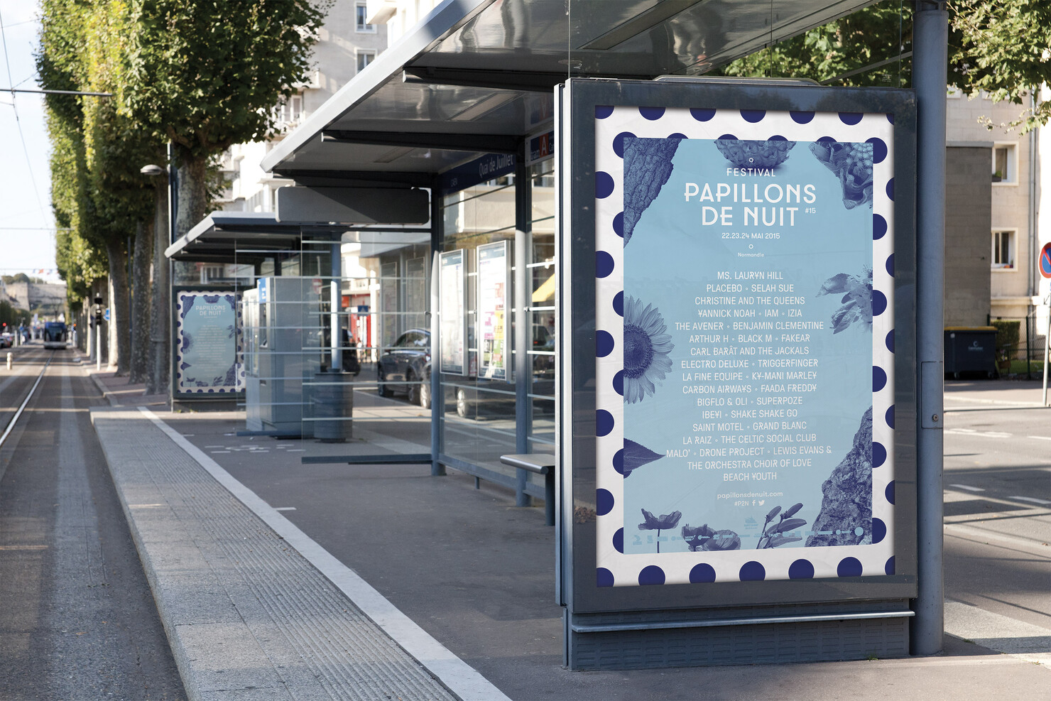 Illustration du projet P2N 15 pour le client Festival Papillons de Nuit