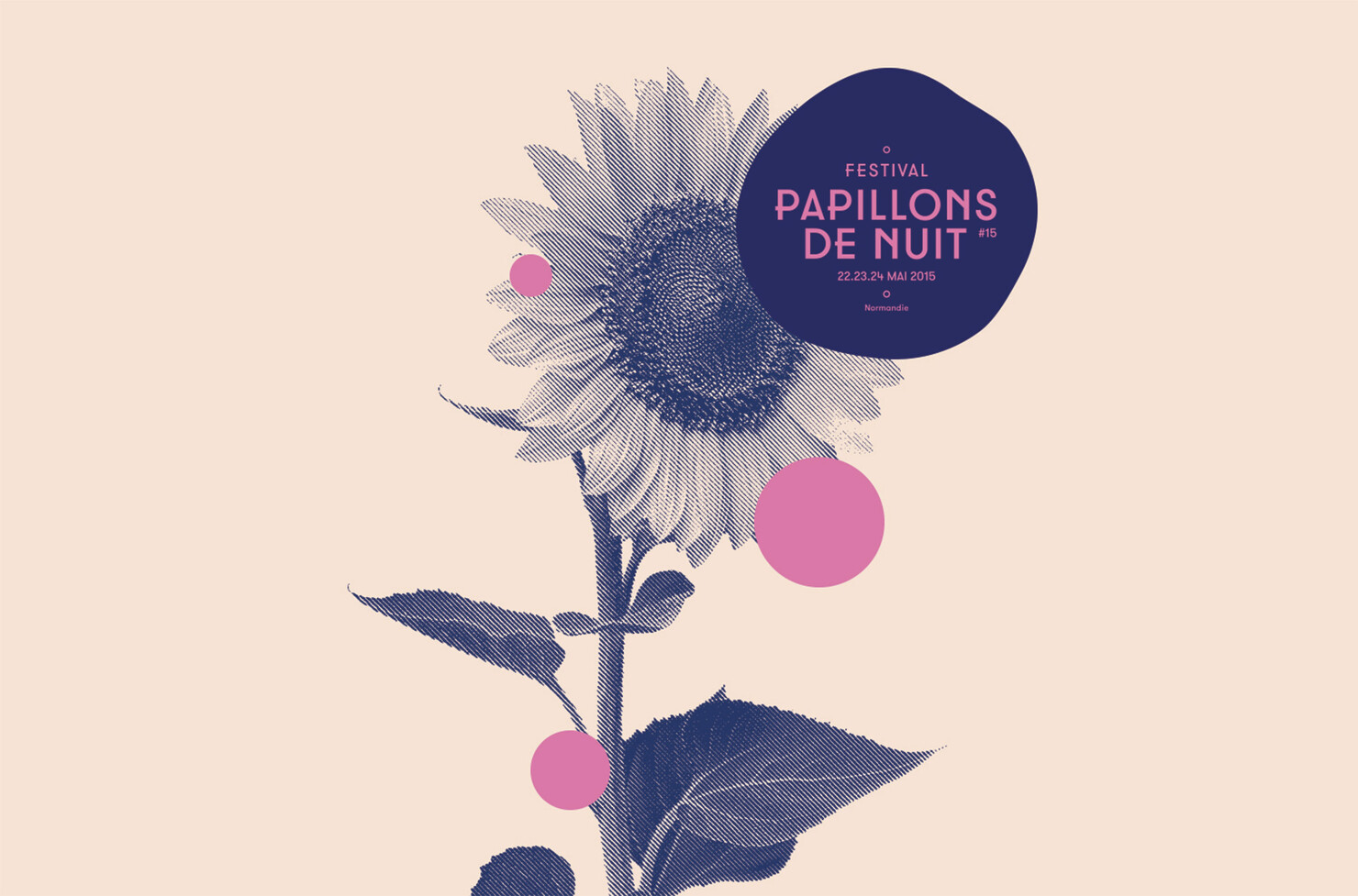 Illustration du projet P2N 15 pour le client Festival Papillons de Nuit