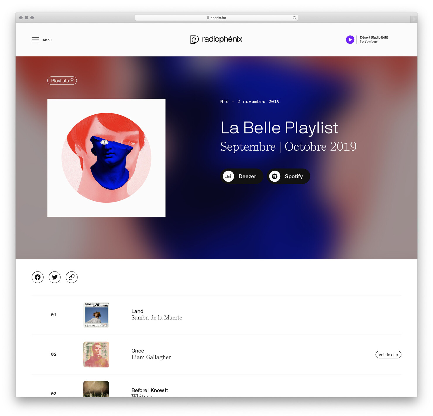 Illustration du projet Phénix.fm pour le client Radio Phénix