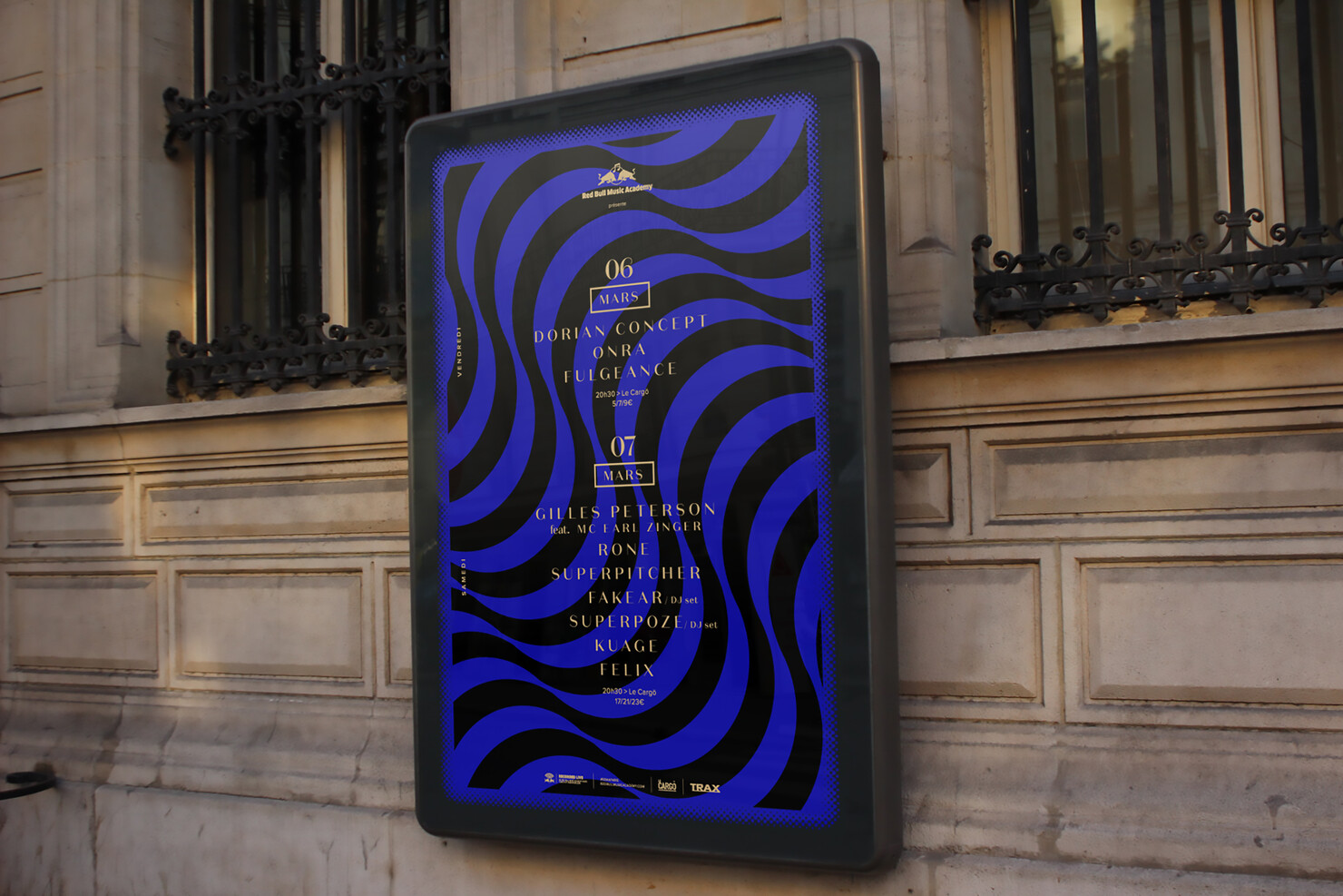 Illustration du projet RBMA pour le client Red Bull Music Academy