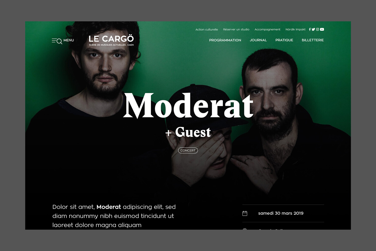 Illustration du projet Le Cargö Website pour le client Le Cargö