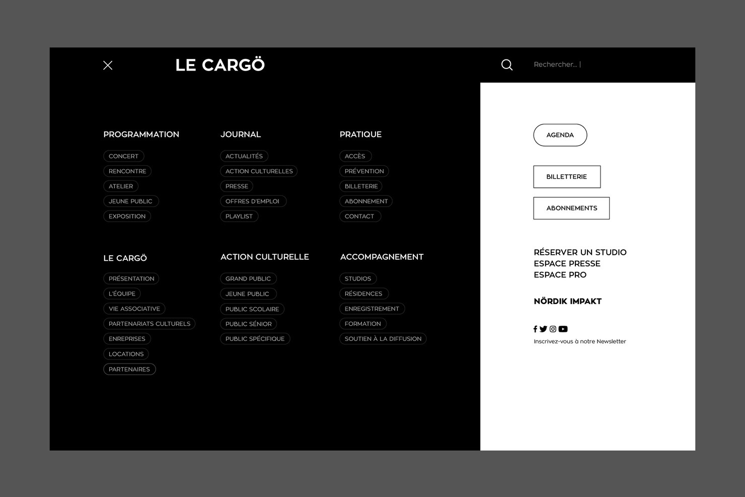 Illustration du projet Le Cargö Website pour le client Le Cargö
