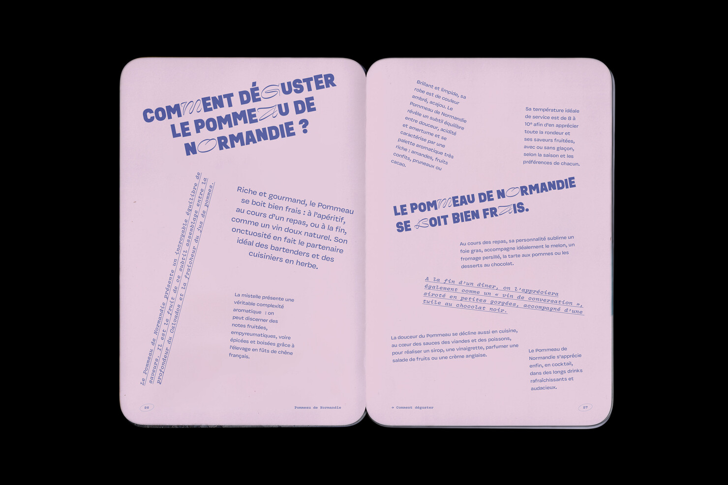 Illustration du projet Pommeau Booklet pour le client Inter­pro­fes­sion des Appel­la­tions Cidricoles