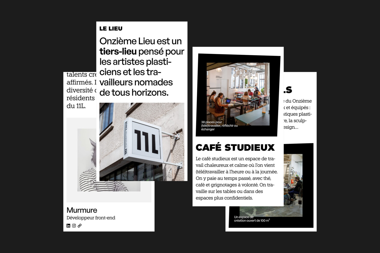 Illustration du projet 11L Website pour le client Onzième Lieu