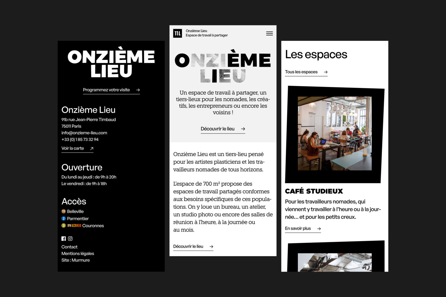 Illustration du projet 11L Website pour le client Onzième Lieu